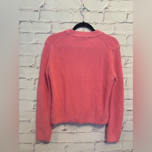 FRENCH CONNECTION Nadia Mozart Ribbed kit Sweater in Aurora pink Size Small - Picture 5 of 8